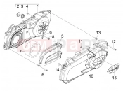 oldaldekli - varióváltó hűtés - Piaggio MP3 125 ie 2008-2011 (EMEA)