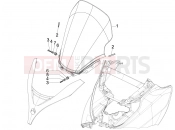 PIAGGIO MP3 125 ie 2008-2011 (EMEA) szélvédő plexi