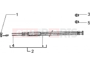 vespa Front brake-gear transmiss.