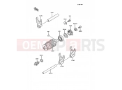 Change Drum/Shift Fork - Kawasaki AR125 (AR125-B7) 1990