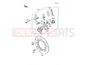 Front Caliper - Kawasaki AR125 (AR125-B7) 1990
