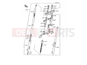 Front Fork - Kawasaki AR125 (AR125-B7) 1990