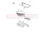 Side Cover/Chain Case - Kawasaki AR125 (AR125-B7) 1990