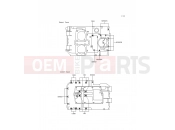 Crankcase Bolt Pattern - Kawasaki KLE500 (KLE500-A6) 1996