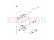 Front Hub - Kawasaki KLE500 (KLE500-A6) 1996
