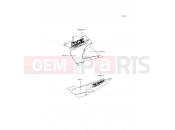 Decals(Gold/White) - Kawasaki KLE500 (KLE500-A6) 1996