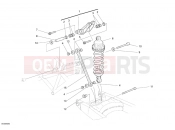 DUCATI 2007 Monster 695 REAR SHOCK ABSORBER » SWING ARM