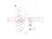 Cylinder/Piston(s) - Kawasaki ER-5 (ER500-A2) 1998