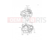 Crankcase Bolt Pattern - Kawasaki VN1500 CLASSIC (VN1500-E2) 1999