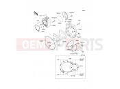 Right Engine Cover(s) - Kawasaki W650 (EJ650-A1) 1999