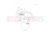 Decals(Red/Ivoly) - Kawasaki W650 (EJ650-A1) 1999