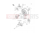 KAWASAKI 1400GTR (ZG1400A8F) Rear Hub