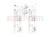 KAWASAKI 1400GTR (ZG1400A8F) Front Fork(-JKBZGT40AAA022218)