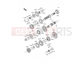 Transmission - Kawasaki VERSYS (KLE650A8F) 2008