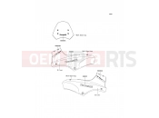 KAWASAKI 2009 Decals(Silver)