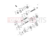 Transmission - Kawasaki D-TRACKER 125 (KLX125DAF) 2010