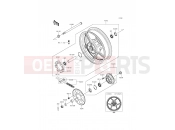 Rear Hub - Kawasaki ER-6n (ER650ECF) 2012