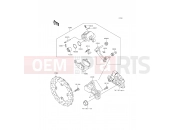 Rear Brake - Kawasaki ER-6n (ER650ECF) 2012
