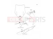 Decals(Black) - Kawasaki CONCOURS 14 ABS (ZG1400CDF) 2013