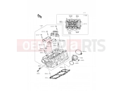 Cylinder Head - Kawasaki ER-6n ABS (ER650FDS) 2013