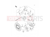 Rear Brake - Kawasaki ER-6n ABS (ER650FDS) 2013