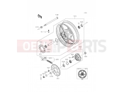 KAWASAKI ER-6f (EX650EEF) Rear Hub