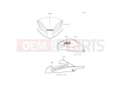 Decals(White) - Kawasaki NINJA 300 (EX300AEFA) 2014