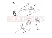 KAWASAKI Z1000 (ZR1000FEF) Cowling Lowers