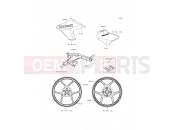 KAWASAKI 2015 Decals(White)