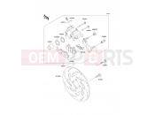 Front Brake - Kawasaki KAZER (AN110-D3) 2001