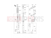 Front Fork - Kawasaki KLE500 (KLE500-A11) 2001