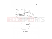 KAWASAKI 2004 Decals(Red/Graystone)