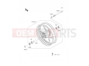 Front Hub - Kawasaki ER-6f ABS (EX650B6F) 2006
