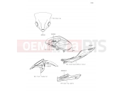 Decals(Black) - Kawasaki NINJA 400 (EX400GKFA) 2019