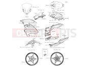 Decals(Green) - Kawasaki NINJA 400 (EX400GKFA) 2019