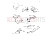 Decals(Gray) - Kawasaki NINJA 400 (EX400GKFA) 2019