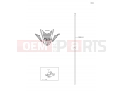 Accessory(Decals) - Kawasaki NINJA 400 (EX400GKFA) 2019