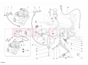 DUCATI Sportclassic 1000 REAR BRAKE SYSTEM » BRAKING SYSTEM