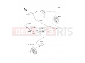 KAWASAKI MULE 600 (KAF400BDF) Rear Brake Piping