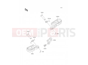 Footrests - Kawasaki KX500 (KX500-E14) 2002