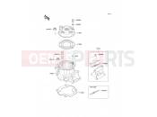 KAWASAKI KX65 (KX65A7F) Cylinder Head/Cylinder