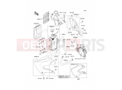 KAWASAKI KX65 (KX65A7F) Radiator