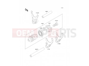 KAWASAKI 1997 Gear Change Drum/Shift Fork(s)