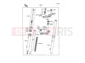 Front Fork - Kawasaki KX60 (KX60-B3) 1987