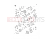 Transmission - Kawasaki KLE500 (KLE500-A12) 2002