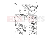 Side Cover/Chain Case - Kawasaki KLR650 (KL650-A1) 1987