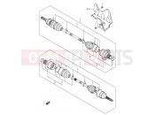 SUZUKI LT-A700 K5 (2005) King Quad (E28,E33) REAR DRIVE SHAFT