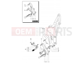 MV Agusta Brutale 750 ORO Footrest Assembly Left