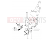 MV Agusta Brutale 910 R Italia Footrest Assembly Left