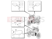 MV Agusta Brutale 910 R Italia Mirrors - Covers